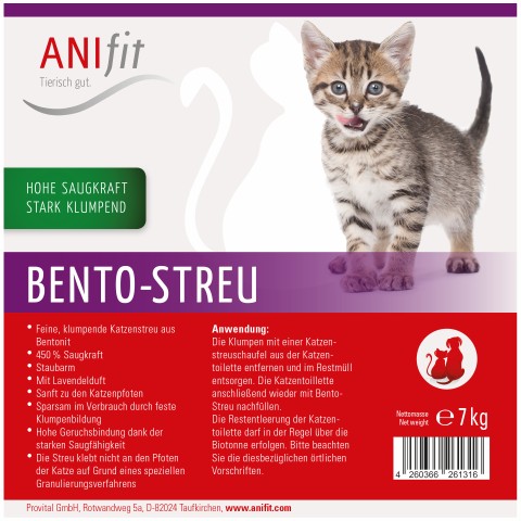 Cat Accessories Bento-Litter (Bento-Streu) 7kg 1 Piece -2- Anifit